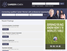 Tablet Screenshot of careerwomen.com